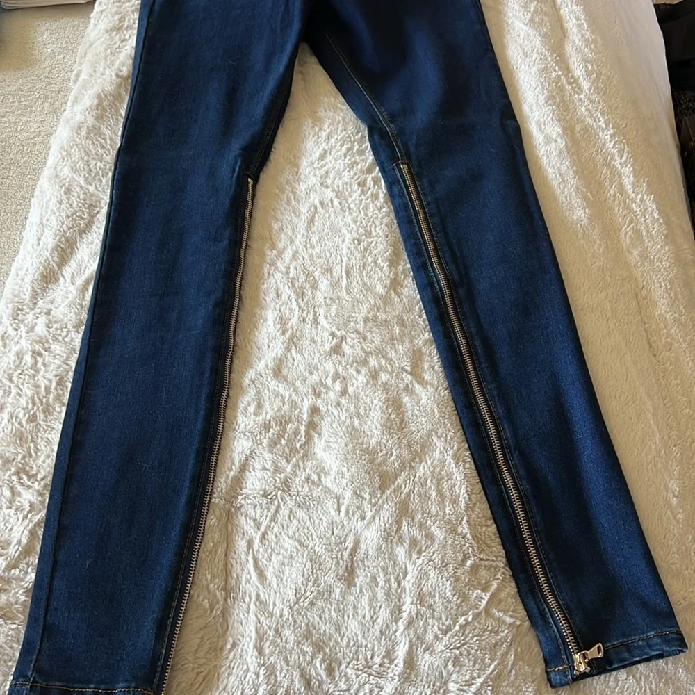 LaLa Anthony Skinny High Rise Jeans - Picture 2 of 6